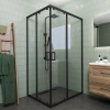 Душевой уголок Veconi Rovigo RV14-11090-01-C5 110х90 стекло прозрачное профиль черный без поддона