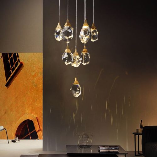 Светильник подвесной Delight Collection Crystal rock (Црыстал роцк) MD-020B-11 gold - фото 4