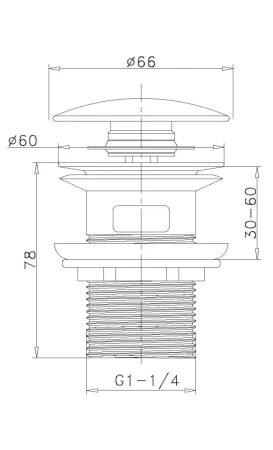 Донный клапан Cezares CZR CZR-SAT-IN