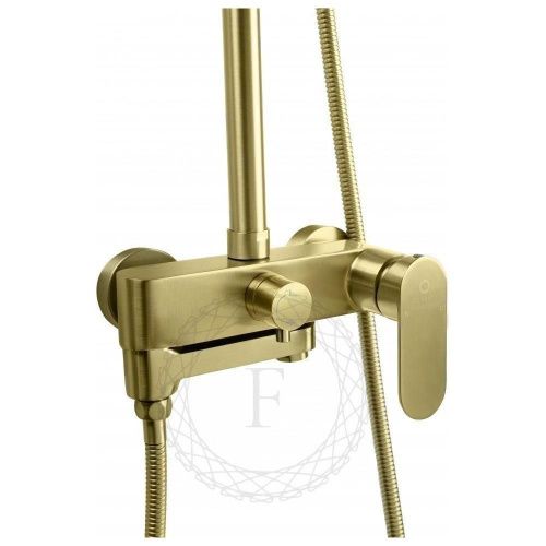 Душевая стойка Filarete FL2030MG настенная цвет матовое золото - фото 4