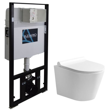 Комплект унитаз с инсталляцией  Azario  AZ-8010-1000+AZ-2217 Комплект унитаз с инсталляцией  Azario  AZ-8010-1000+AZ-2217