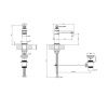 Смеситель Gessi Venti20 65001#031 на раковину хром