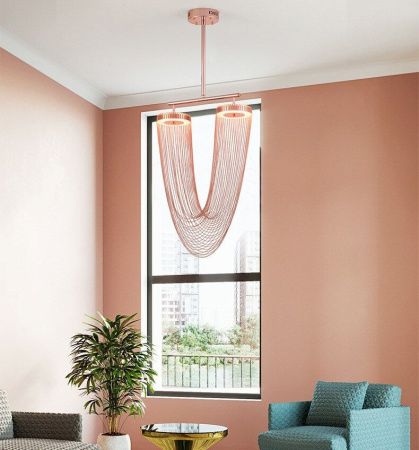Люстра на штанге Delight Collection Otero (Отеро) 8608P copper