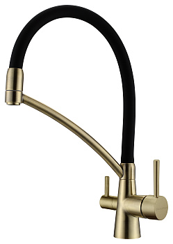 Смеситель для кухни Paulmark SIEGEN Si213111-BR на раковину бронза