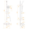 Душевая стойка RGW Shower Panels (Шоувер панелс) 30140123-01 настенная цвет хром
