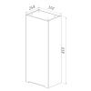 Шкаф LeMark Buno LM04B35PL 40х90 подвесной цвет белый