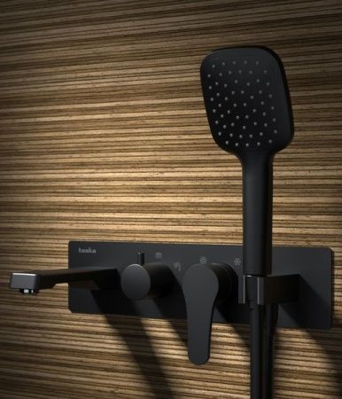 Душевая система Teska LIFE PRO AS3180 встраиваемая в стену цвет черный