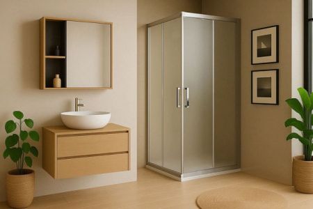 Душевой уголок Royal Bath HPD RB7075HPD-C-ST 75х70 стекло матовое профиль сатин без поддона