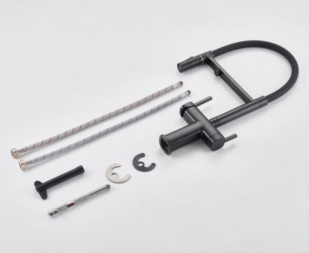 Смеситель для кухни Rose R358H на мойку черный