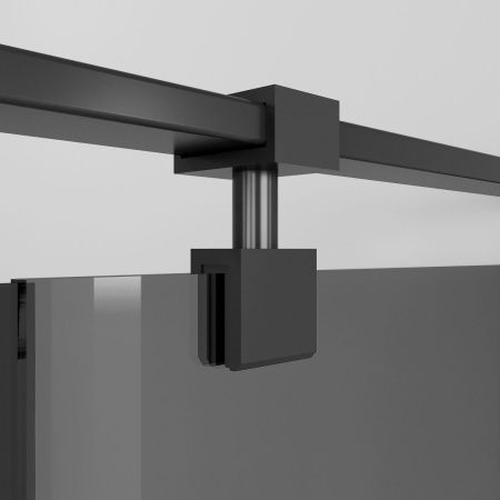 Душевой уголок Niagara Nova NG-2832-34BLACK 100х100 стекло тонированное профиль черный без поддона