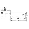 Излив Duravit GBOX CE5240010C46 настенный черный
