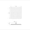 Верхний душ Wonzon & Woghand WW-88DP02-BN 30х30 никель