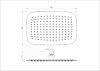 Верхний душ Wonzon & Woghand WW-88DP03-BG 30х20 золото