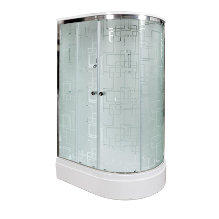 Душевая кабина AvaCan EM2712LEL 120х80 асимметричная с крышей ориентация левая