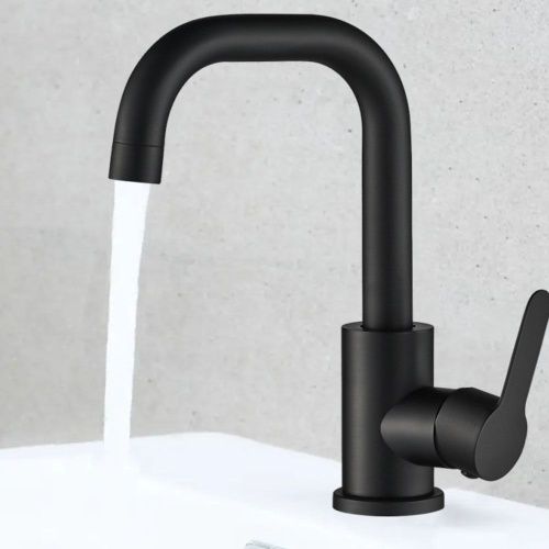 Смеситель Maretti Project Black PB32RP56 на раковину черный - фото 4