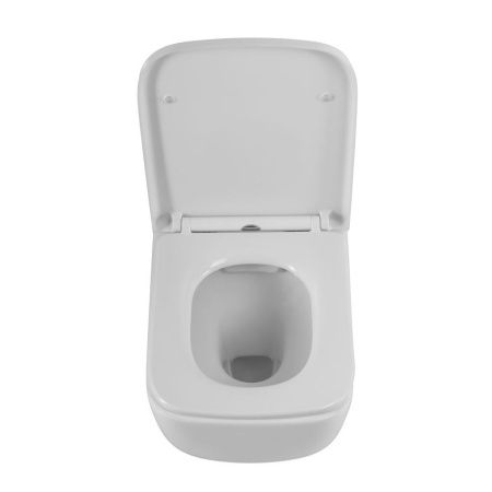 Унитаз подвесной Art&Max Maxima AM010CHR/AM2032SC белый с сиденьем микролифт каскадный смыв