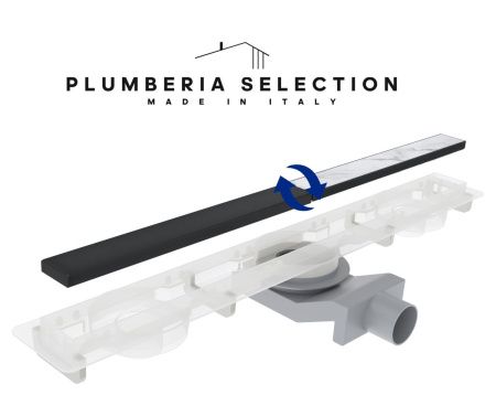 Душевой лоток Plumberia Selection PSM MODULAR PSM60NO 60х5 черный