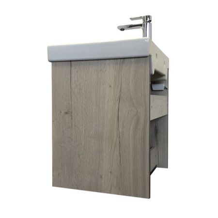 Тумба с раковиной Comforty Вена 00-00008928CF 60х50 подвесная цвет серый