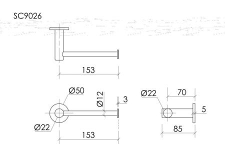 Бумагодержатель Sancos Base SC9026GG