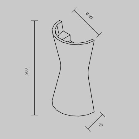 Светильник настенный Maytoni Technical Parma C123WL-GU10-02-W