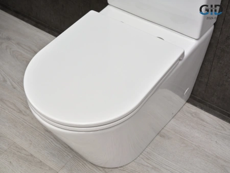 Унитаз напольный с бачком Gid Cortado Tn2189 (62247Y) белый с сиденьем микролифт безободковый