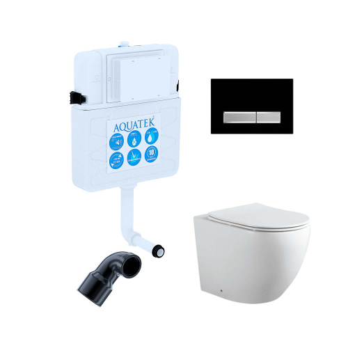 Сет унитаз + бачок скрытого монтажа Aquatek SET BW AQUATEK ЕВРОПА-031 3в1