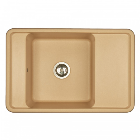 Кухонная мойка Aquaton Беллис 1A725032BS260 78х51 цвет бежевый поверхность матовая