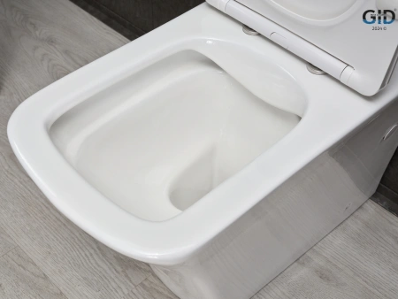 Унитаз напольный с бачком Gid Cuadrado Tn2184 (62251Y) белый с сиденьем микролифт безободковый