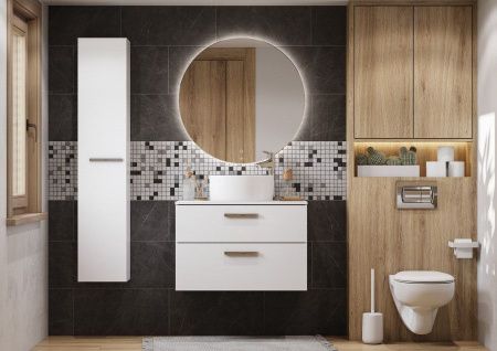 Тумба под раковину Roca Victoria A857470806 80х50 подвесная цвет белый