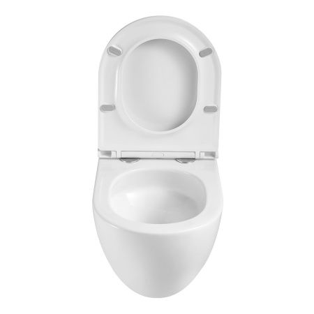 Унитаз подвесной LeMark Glazer 9614003 уц белый с сиденьем микролифт безободковый смыв торнадо