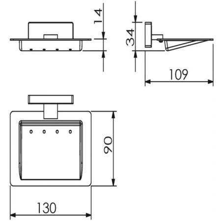 Мыльница Langberger ALSTER 10915B