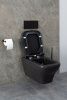 Чаша унитаза подвесная Allen Brau Infinity 4.21011.31 цвет черный без сиденья безободковая каскадный смыв