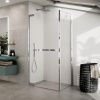 Душевая перегородка Novellini N180 N180FG90-1K 90х200 стекло прозрачное профиль хром