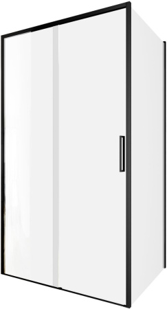 Душевой уголок Aquanet Pleasure Evo AE65-110x80-BT 110х80 стекло прозрачное профиль черный без поддона