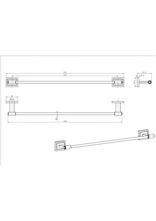 Полотенцедержатель CeramaLux Gamma 12308