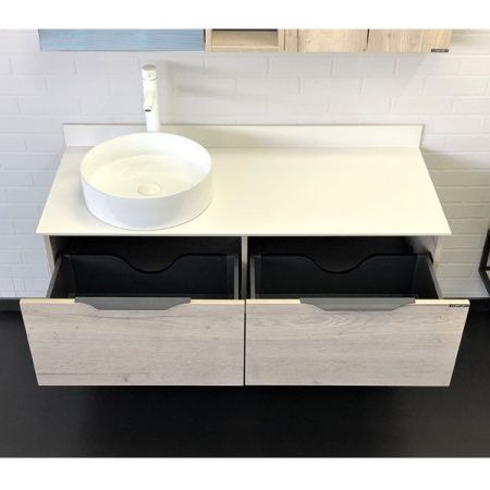 Тумба с раковиной Comforty Порто 00-00008905CF 120х50 подвесная цвет серый