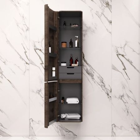 Шкаф-пенал Am.Pm Sensation M30CHL0406TF 40х160 подвесной цвет серый