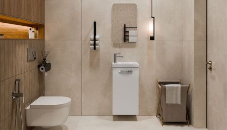 Тумба под раковину Velvex ESTEA tpEST.40.1D.233 40х20 подвесная цвет белый