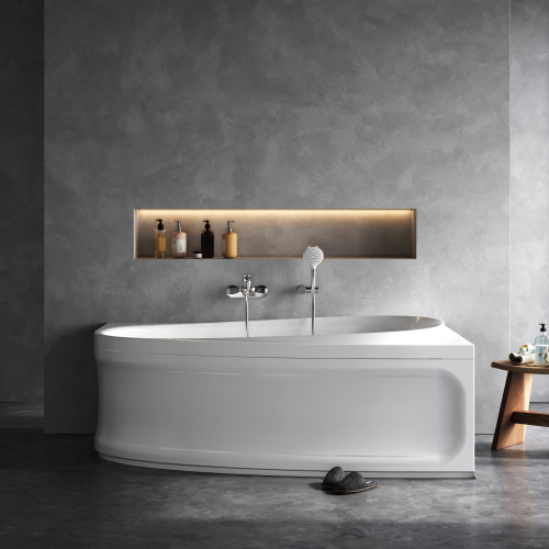 Ванна акриловая Am.Pm Like W80A-170R110W-A 170х110 пристенная асимметричная - фото 4