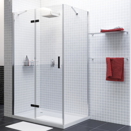 Душевой уголок WasserKRAFT  10H06LBLACK 120x80 стекло прозрачное 8 мм - фото 2