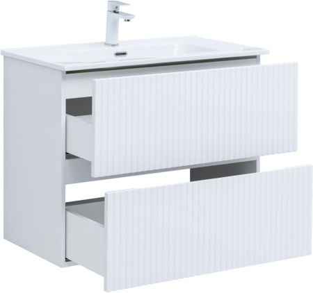 Тумба под раковину Aquanet Джейн 00313286 80х40 подвесная цвет белый