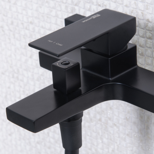 Смеситель для ванны WasserKRAFT Abens 2000 2001 настенный черный - фото 4