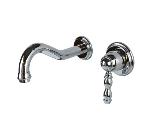 Смеситель для раковины Bronze de Luxe TIFFANY 1920CR встраиваемый в стену хром - фото 2