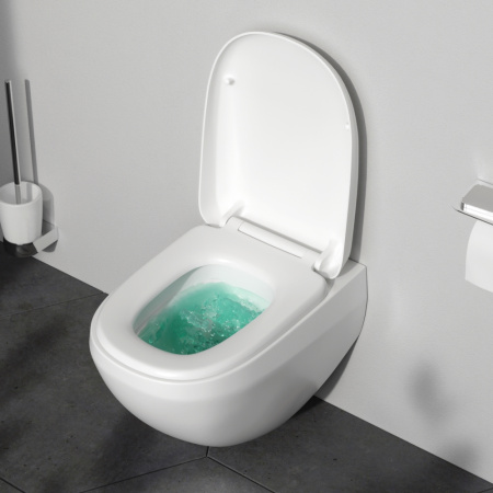 Чаша унитаза подвесная Am.Pm Sensation C301700WH цвет белый глянцевый без сиденья безободковая каскадный смыв