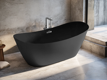 Ванна акриловая Cerutti SPA CT10508 170х74 отдельностоящая овальная с ножками