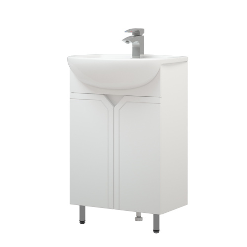 Тумба под раковину Corozo Сириус SD-00001437 52х30х85 цвет белый - фото 4