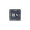 Розетка двойная комп+ТВ, RJ45+TV Systeme Electric AtlasDesign (АтласДесигн) ATN000789
