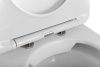 Унитаз приставной BelBagno FLAY-R BB1003CBR/SC белый с сиденьем микролифт безободковый каскадный смыв