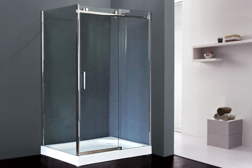 Душевой уголок Royal Bath RB8012B RB8012B-R 120х80 стекло прозрачное профиль хром глянцевый