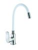 Смеситель для кухни D-Lin D155318-3 на мойку белый/хром